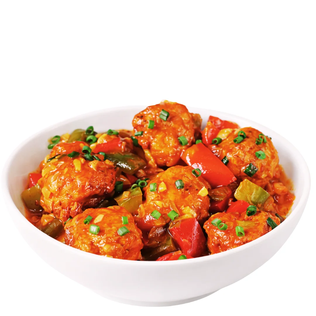 Halal Chicken Manchurian, Pakistani Chinese fusion dish in Silver Spring