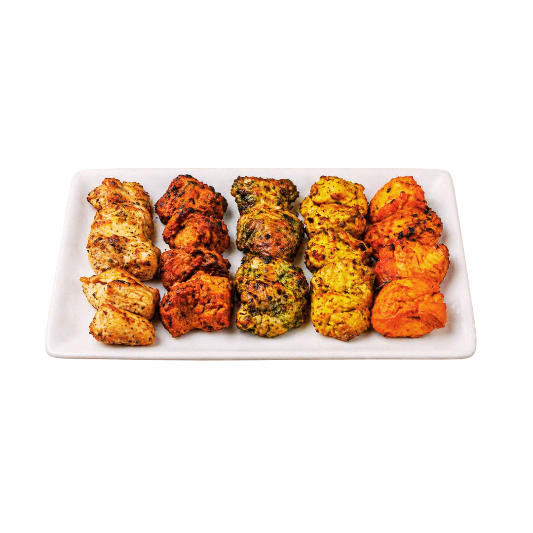 Halal chicken tikka platter, Pakistani restaurant in Silver Spring MD